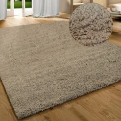 KARAT Tapis Shaggy Prestige Sable Beige 70 X 130 Cm - Beige 9 KARAT Tapis Shaggy Prestige Sable Beige 70 X 130 Cm - Beige -Tapis et paillasson Soldes 46916176 5