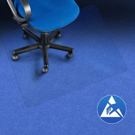 KARAT Tapis De Protection De Sol Antistatiques Performa Pour Tapis 114x 130 Cm Rectangulaire - Transparent 4 KARAT Tapis De Protection De Sol Antistatiques Performa Pour Tapis 114x 130 Cm Rectangulaire - Transparent – Image 4