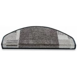 KARAT Tapis D'escalier Murano Gris Semi-circulaire - Gris