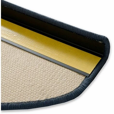 KARAT Tapis D'escalier Murano Gris Semi-circulaire - Gris 3 KARAT Tapis D'escalier Murano Gris Semi-circulaire - Gris – Image 3