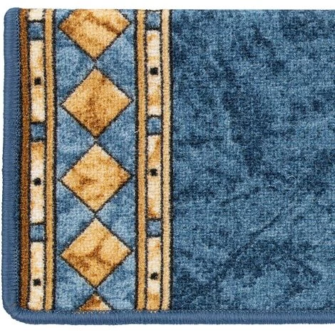 KARAT Tapis D'escalier Rügen Bleu Rectangulaire - Bleu 3 KARAT Tapis D'escalier Rügen Bleu Rectangulaire - Bleu – Image 3