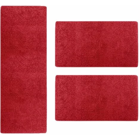 KARAT Descente De Lit Sphinx Rouge 1 Patin 67 X240 Cm + 2 Ponts 67 X 140 Cm Chacun - Rouge 1 KARAT Descente De Lit Sphinx Rouge 1 Patin 67 X240 Cm + 2 Ponts 67 X 140 Cm Chacun - Rouge