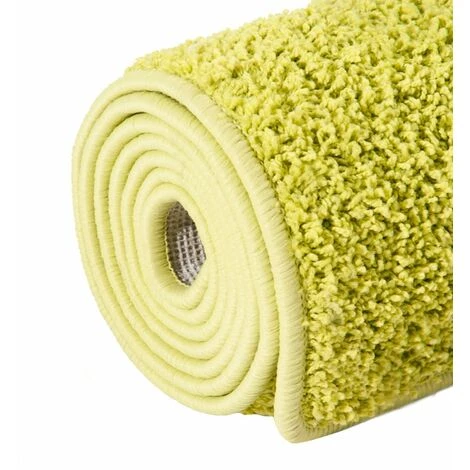 KARAT Tapis Shaggy à Poils Longs 100 X 150 Cm Vert - Vert 2 KARAT Tapis Shaggy à Poils Longs 100 X 150 Cm Vert - Vert – Image 2