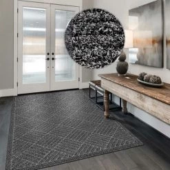 CASA PURA Paillasson Porta Anthracite 45x75 Cm - Anthracite 9 CASA PURA Paillasson Porta Anthracite 45x75 Cm - Anthracite -Tapis et paillasson Soldes 46917720 5