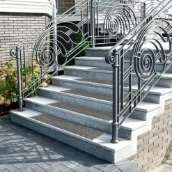 KARAT Tapis D'escalier De Sécurité Pour L'extérieur Avec Rail En Aluminium 24x60 Cm Anthracite - Anthracite 8 KARAT Tapis D'escalier De Sécurité Pour L'extérieur Avec Rail En Aluminium 24x60 Cm Anthracite - Anthracite -Tapis et paillasson Soldes 46917858 4