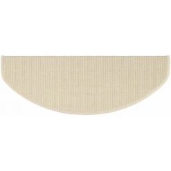 KARAT Tapis D'escalier Pure Nature Demi-rond Ivoire 19x56cm - Ivoire 9 KARAT Tapis D'escalier Pure Nature Demi-rond Ivoire 19x56cm - Ivoire -Tapis et paillasson Soldes 46917972 5