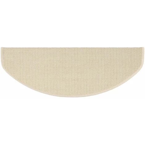 KARAT Tapis D'escalier Pure Nature Demi-rond Ivoire 19x56cm - Ivoire 5 KARAT Tapis D'escalier Pure Nature Demi-rond Ivoire 19x56cm - Ivoire – Image 5