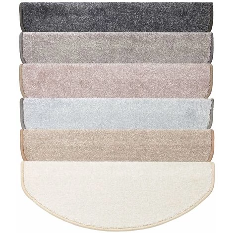 KARAT Tapis D'escalier Sundae Crème 20 19x56cm Semi-circulaire - Crème 4 KARAT Tapis D'escalier Sundae Crème 20 19x56cm Semi-circulaire - Crème – Image 4