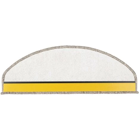 KARAT Tapis D'escalier Calcutta Aspect Sisal Taupe 56x19cm Semi-circulaire - Taupe 2 KARAT Tapis D'escalier Calcutta Aspect Sisal Taupe 56x19cm Semi-circulaire - Taupe – Image 2