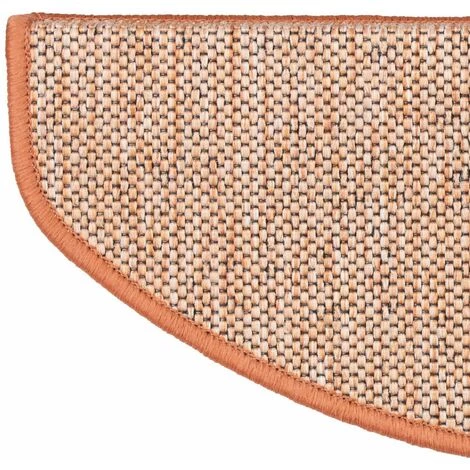 KARAT Tapis D'escalier Sabang Aspect Sisal Terre 56x19cm Semi-circulaire - Terre Cuite 3 KARAT Tapis D'escalier Sabang Aspect Sisal Terre 56x19cm Semi-circulaire - Terre Cuite – Image 3
