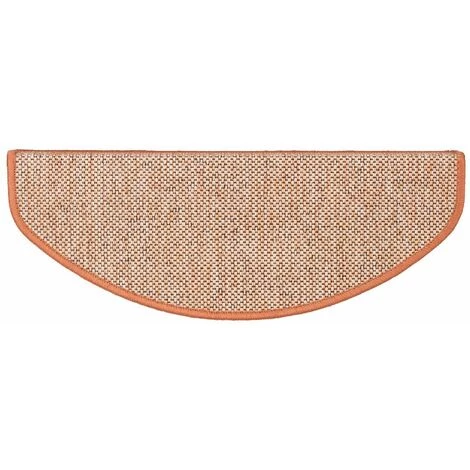 KARAT Tapis D'escalier Sabang Aspect Sisal Terre 56x19cm Semi-circulaire - Terre Cuite 4 KARAT Tapis D'escalier Sabang Aspect Sisal Terre 56x19cm Semi-circulaire - Terre Cuite – Image 4