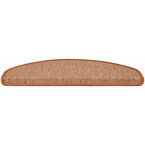 KARAT Tapis D'escalier Sabang Aspect Sisal Terre 56x19cm Semi-circulaire - Terre Cuite 5 KARAT Tapis D'escalier Sabang Aspect Sisal Terre 56x19cm Semi-circulaire - Terre Cuite – Image 5