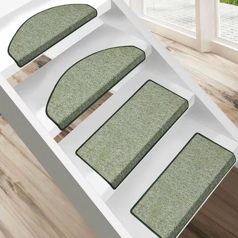 KARAT Tapis D'escalier York Vert 41 19x56cm - Vert 5 KARAT Tapis D'escalier York Vert 41 19x56cm - Vert – Image 5