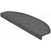 KARAT Tapis D'escalier London Gris Foncé 78 19x56cm Semi-circulaire - Gris Foncé