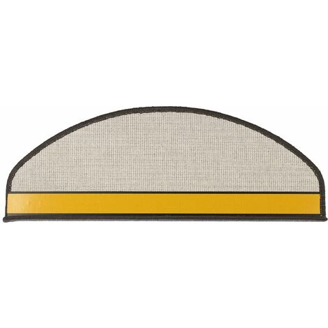 KARAT Tapis D'escalier London Gris Foncé 78 19x56cm Semi-circulaire - Gris Foncé 2 KARAT Tapis D'escalier London Gris Foncé 78 19x56cm Semi-circulaire - Gris Foncé – Image 2