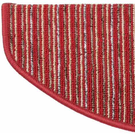 KARAT Tapis D'escalier Trier Rouge 19x56cm Semi-circulaire - Rouge 3 KARAT Tapis D'escalier Trier Rouge 19x56cm Semi-circulaire - Rouge – Image 3