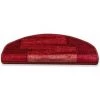 KARAT Tapis D'escalier Via Veneto Rouge Semi-circulaire - Rouge