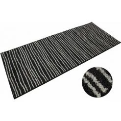 KARAT Tapis Sur Mesure Larache Largeur 133 X 100 Cm - Noir/Blanc