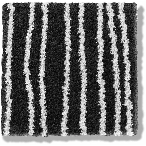 KARAT Tapis Sur Mesure Larache Largeur 133 X 100 Cm - Noir/Blanc 2 KARAT Tapis Sur Mesure Larache Largeur 133 X 100 Cm - Noir/Blanc – Image 2
