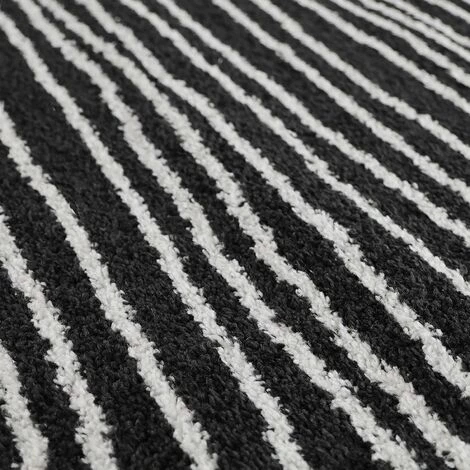 KARAT Tapis Sur Mesure Larache Largeur 133 X 100 Cm - Noir/Blanc 3 KARAT Tapis Sur Mesure Larache Largeur 133 X 100 Cm - Noir/Blanc – Image 3