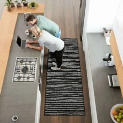 KARAT Tapis Sur Mesure Larache Largeur 133 X 100 Cm - Noir/Blanc 8 KARAT Tapis Sur Mesure Larache Largeur 133 X 100 Cm - Noir/Blanc -Tapis et paillasson Soldes 46918578 4