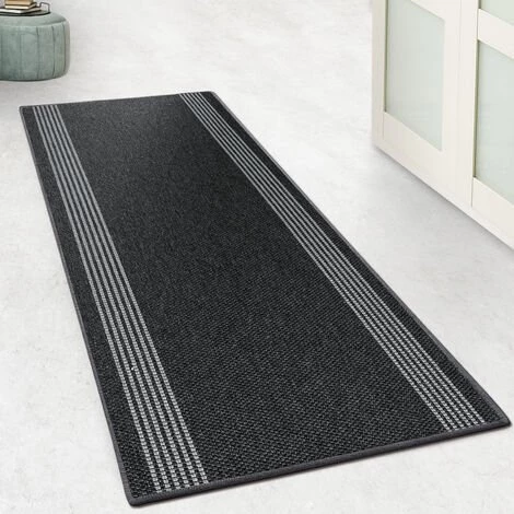 KARAT Tapis De Passage Sur Mesure Natura Aspect Sisal Anthracite 80 X 100 Cm - Anthracite 1 KARAT Tapis De Passage Sur Mesure Natura Aspect Sisal Anthracite 80 X 100 Cm - Anthracite