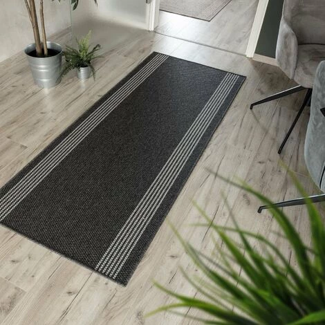 KARAT Tapis De Passage Sur Mesure Natura Aspect Sisal Anthracite 80 X 100 Cm - Anthracite 5 KARAT Tapis De Passage Sur Mesure Natura Aspect Sisal Anthracite 80 X 100 Cm - Anthracite – Image 5