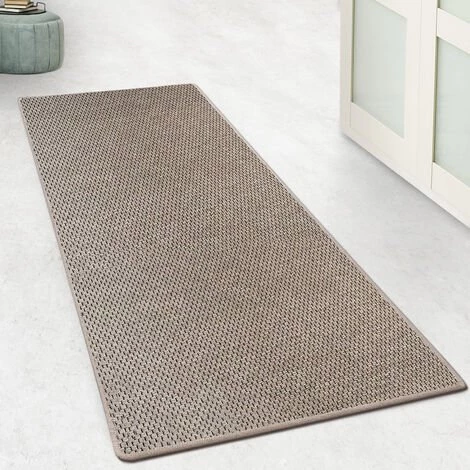 KARAT Chemin De Tapis Sur Mesure Aspect Sisal Calcutta Taupe 66 X 50 Cm - Taupe 1 KARAT Chemin De Tapis Sur Mesure Aspect Sisal Calcutta Taupe 66 X 50 Cm - Taupe