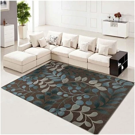 Tapis D'art Floral Abstrait Nordique, Tapis De Sol Antidérapant Pour Salon, Chambre à Coucher, Tapis De Cuisine à La Mode, Tapis De Sol (marron, 50 * 80),HANBING 4 Tapis D'art Floral Abstrait Nordique, Tapis De Sol Antidérapant Pour Salon, Chambre à Coucher, Tapis De Cuisine à La Mode, Tapis De Sol (marron, 50 * 80),HANBING – Image 4