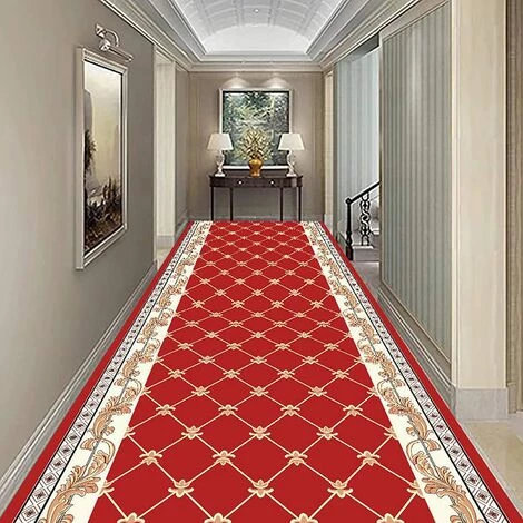Tapis De Couloir D'entrée De Couloir Rouge Vintage Tapis De Couloir Long Et étroit Pour Couloir 0,6 M 0,9 M 1,2 M 1,4 M 1,6 M Tapis De Sol Lavable Antidérapant (90 * 100),HANBING 4 Tapis De Couloir D'entrée De Couloir Rouge Vintage Tapis De Couloir Long Et étroit Pour Couloir 0,6 M 0,9 M 1,2 M 1,4 M 1,6 M Tapis De Sol Lavable Antidérapant (90 * 100),HANBING – Image 4