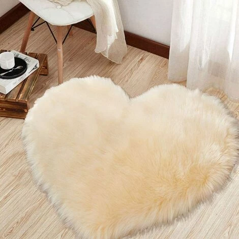 Tapis En Fausse Peau D'agneau Tapis En Fausse Fourrure En Peau De Mouton Shaggy Fourrure à Poils Longs Tapis En Imitation Peau D'agneau Super Doux Pour Chaise Canapé-lit Tapis Salon Chambre Chambre D'enfant (Beige, 30x40cm),HANBING 2 Tapis En Fausse Peau D'agneau Tapis En Fausse Fourrure En Peau De Mouton Shaggy Fourrure à Poils Longs Tapis En Imitation Peau D'agneau Super Doux Pour Chaise Canapé-lit Tapis Salon Chambre Chambre D'enfant (Beige, 30x40cm),HANBING – Image 2