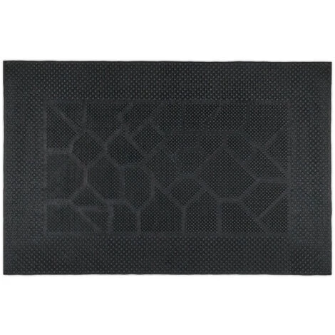 Relaxdays Paillasson Caoutchouc, 40 X 60 Cm, Antidérapant, Résistant, Caillebotis Extérieur, Tapis Entrée, Picots, Noir 1 Relaxdays Paillasson Caoutchouc, 40 X 60 Cm, Antidérapant, Résistant, Caillebotis Extérieur, Tapis Entrée, Picots, Noir