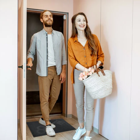 Relaxdays Paillasson Caoutchouc, 40 X 60 Cm, Antidérapant, Résistant, Caillebotis Extérieur, Tapis Entrée, Clés, Noir 4 Relaxdays Paillasson Caoutchouc, 40 X 60 Cm, Antidérapant, Résistant, Caillebotis Extérieur, Tapis Entrée, Clés, Noir – Image 4