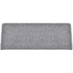 Lot De 15 Marchettes D'escalier Rectangulaires Antidérpantes 65 X 24 Cm Avec Bord Gris Clair [en.casa] -Tapis et paillasson Soldes 47315678 4