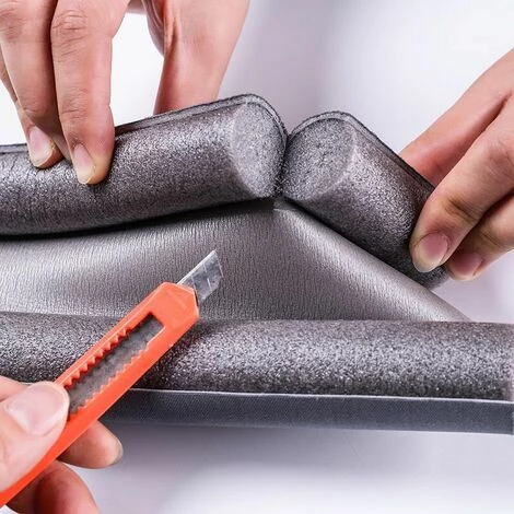 SUPERMARKET Bas De Porte Double Isolant Boudin De Porte Stop Froid Bas De Porte Isolant Double Boudin Protection Contre Courants D'air Anti Bruit Joint De Porte Interieur Universel Etanche (Gris, 1 Pièce),Superma 2 SUPERMARKET Bas De Porte Double Isolant Boudin De Porte Stop Froid Bas De Porte Isolant Double Boudin Protection Contre Courants D'air Anti Bruit Joint De Porte Interieur Universel Etanche (Gris, 1 Pièce),Superma – Image 2