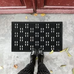 Relaxdays Paillasson Caoutchouc, 45x75 Cm, Antidérapant, Résistant Aux Intempéries, Intérieur Extérieur, Picots, Noir 7 Relaxdays Paillasson Caoutchouc, 45x75 Cm, Antidérapant, Résistant Aux Intempéries, Intérieur Extérieur, Picots, Noir -Tapis et paillasson Soldes 47385019 3