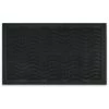 Relaxdays Paillasson Caoutchouc, 45 X 75 Cm, Antidérapant, Résistant, Caillebotis Extérieur, Tapis Entrée, Vagues, Noir