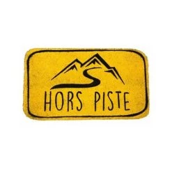 WADIGA Paillasson En Coco Jaune Et Noir Hors Piste - Jaune