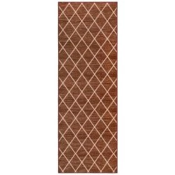 VidaXL Tapis De Couloir Marron Foncé 80x300 Cm - Brun