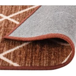 VidaXL Tapis De Couloir Marron Foncé 80x300 Cm - Brun -Tapis et paillasson Soldes 47435831 4