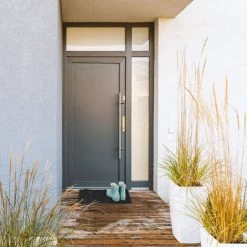 Relaxdays Paillasson Caoutchouc, 40x60 Cm, Antidérapant, Résistant Aux Intempéries, Coquillage, Picots, Noir -Tapis et paillasson Soldes 47478524 3