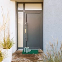 Relaxdays Paillasson Caoutchouc, 60 X 40 Cm, Antidérapant, Résistant, Caillebotis Extérieur, Tapis D’entrée Grille, Vert -Tapis et paillasson Soldes 47478530 3