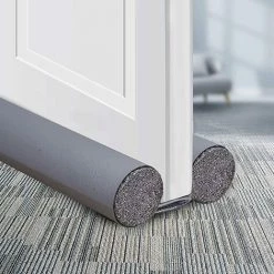 TANABATA Bas De Porte Double Isolant. Boudin De Porte Stop Froid. Bouchon De Tirage. Bas De Porte Double Isolant. Anti-airflow Et Bruit. Block Insectes. Gris Bilatéral