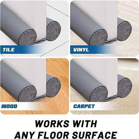 TANABATA Bas De Porte Double Isolant. Boudin De Porte Stop Froid. Bouchon De Tirage. Bas De Porte Double Isolant. Anti-airflow Et Bruit. Block Insectes. Gris Bilatéral 5 TANABATA Bas De Porte Double Isolant. Boudin De Porte Stop Froid. Bouchon De Tirage. Bas De Porte Double Isolant. Anti-airflow Et Bruit. Block Insectes. Gris Bilatéral – Image 5