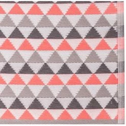 LOLA HOME Tapis De Jardin Safos En Polypropylène Corail Pour Couloir Extérieur 90x150 Cm -Tapis et paillasson Soldes 47676033 3