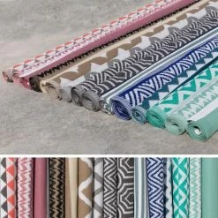 LOLA HOME Tapis De Jardin Safos En Polypropylène Corail Pour Couloir Extérieur 90x150 Cm -Tapis et paillasson Soldes 47676033 4