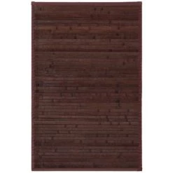 LOLAHOME Tapis De Passage Industriel En Bambou Marron 90x60 Cm
