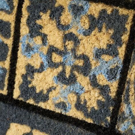 LOLAHOME Tapis Mosaïque Antidérapant Noir Et Gris En Fibre De Coco 60x40 Cm 4 LOLAHOME Tapis Mosaïque Antidérapant Noir Et Gris En Fibre De Coco 60x40 Cm – Image 4