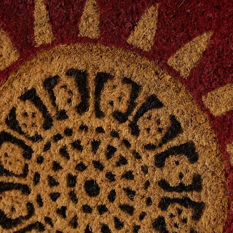 LOLAHOME Tapis D'éventail Antidérapant En Fibre De Coco Marron 60x40 Cm 3 LOLAHOME Tapis D'éventail Antidérapant En Fibre De Coco Marron 60x40 Cm – Image 3