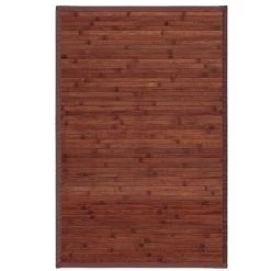 LOLAHOME Tapis De Passage Industriel En Bambou Marron 90x60 Cm